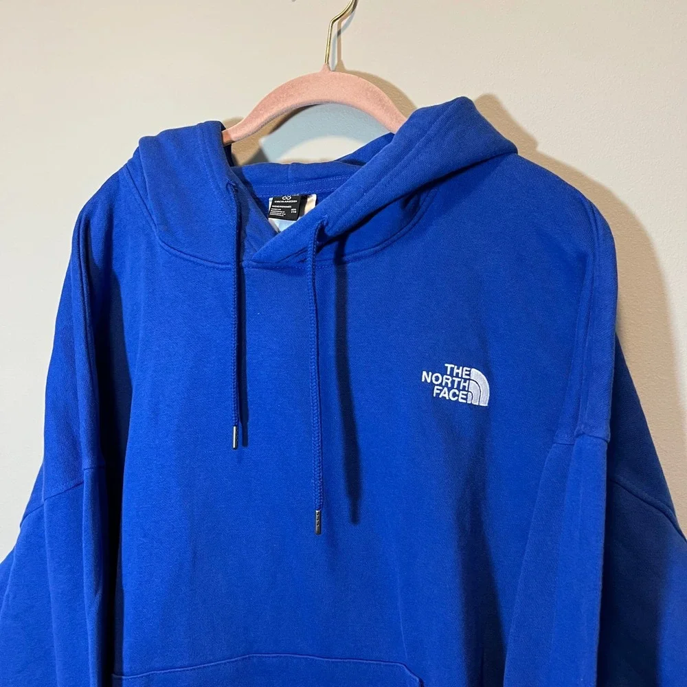 The North Face Men's XXL Blue Circular Design Hoodie Pullover